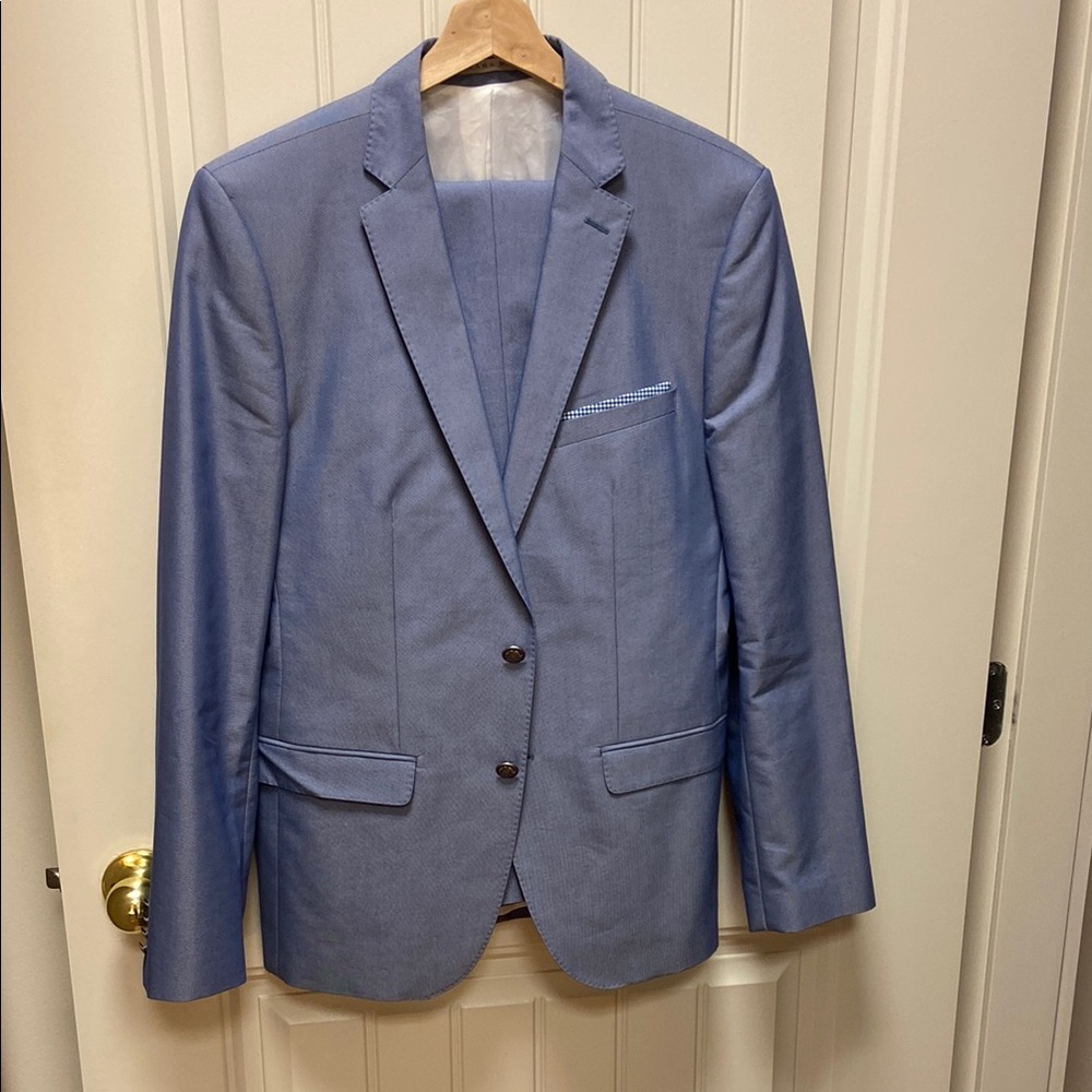 Zara Blue Modern Sport Coat Blazer